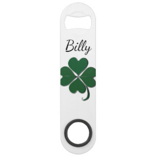 4 Leaf Clover St. Patrick's Day Nickname Speed Flaschenöffner