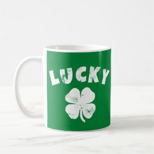 4 Leaf Lucky Clover St. Patrick's Day Kaffeetasse