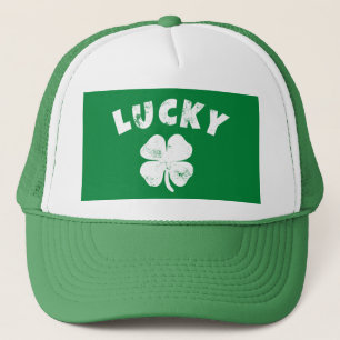 4 Leaf Lucky Clover St. Patrick's Day Truckerkappe