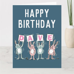 4 Letter Name Happy Birthday Card Karte