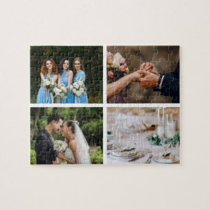 4 Lieblings-Hochzeit-Fotos-Collage Puzzle