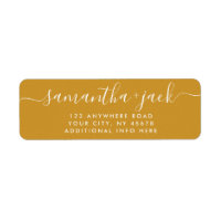 4 LINES Modern Wedding Stylish Rücksendeadresse La
