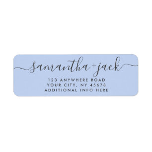 4 LINES Moderne Hochzeit Stilvolle Rücksendeadress