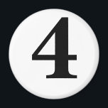 4 MAGNET<br><div class="desc">Zahlen auf runden und quadratischen Magneten</div>