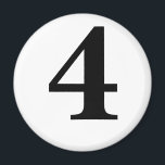 4 MAGNET<br><div class="desc">Zahlen auf runden und quadratischen Magneten</div>