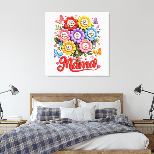 #4 Mama Leinwanddruck (Insitu (Schlafzimmer))
