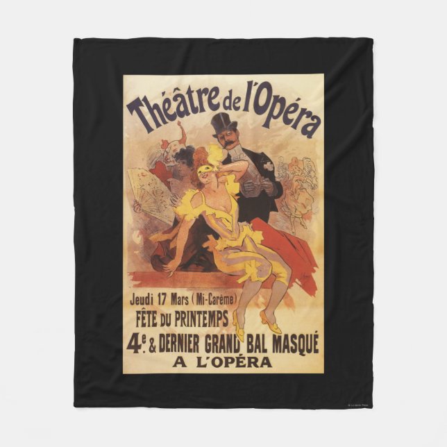 4. Maskenball am Theater de L'Opera Fleecedecke (Vorderseite)