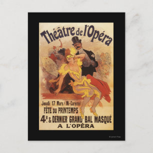 4. Maskenball im Theatre de l'Opera Postkarte