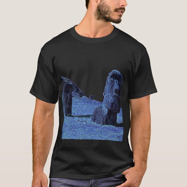 4 Moai, Osterinsel T T-Shirt (Vorderseite)
