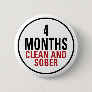 4 Monate säubern und ernüchtern Button