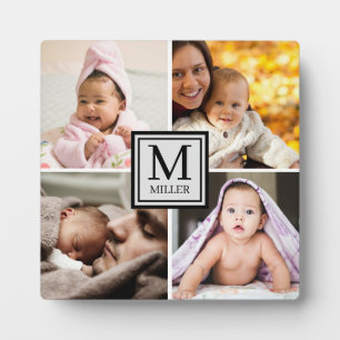 4 Monogramm für die Fotocollage Fotoplatte