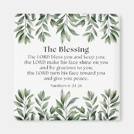 4. Mose 6:24-26 Der Herr segne dich und behüte dic Magnet