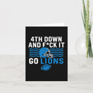 4. Nach unten und Fick it Go Lions Karte