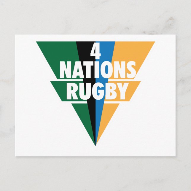 4 Naciones Rugby Postkarte (Vorderseite)