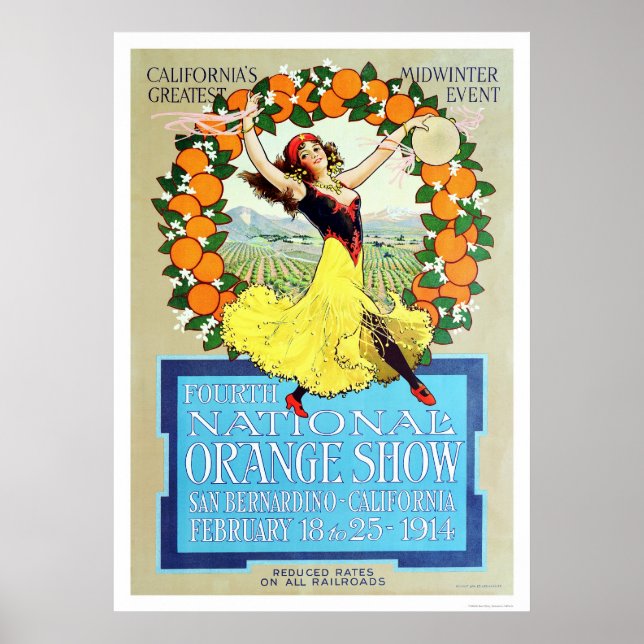 4. Nationale Orange-Show 1914 Poster (Vorne)