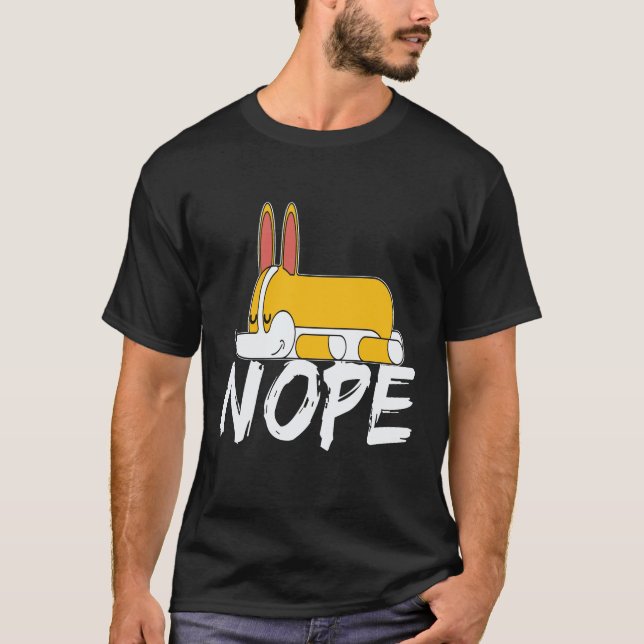 4 Nein - Corgi T-Shirt (Vorderseite)