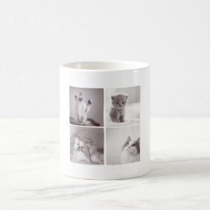 4 niedliche Katzen für Katzen Liebhaber Kaffeetasse