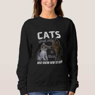 4 niedliche Katzen für Katzen Liebhaber Sweatshirt