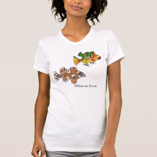 4 Niedlicher Cartoon Fisch T-Shirt