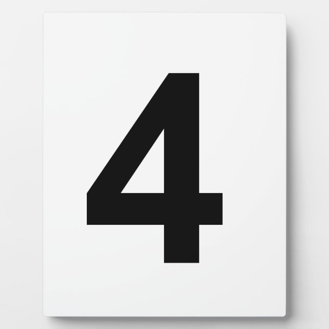 4 - Nummer vier Fotoplatte (Vorderseite)