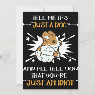 4 Nur ein Idiot-Corgi Einladung