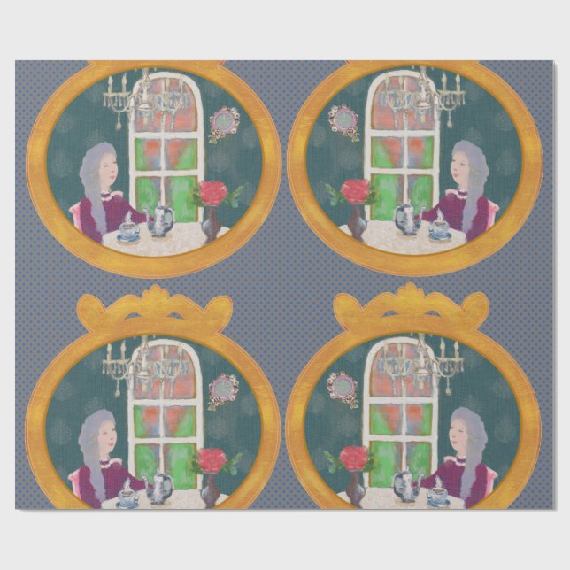 4 O’Clock in LALATOWN Wrapping Paper 1 Geschenkpapier (Flach)