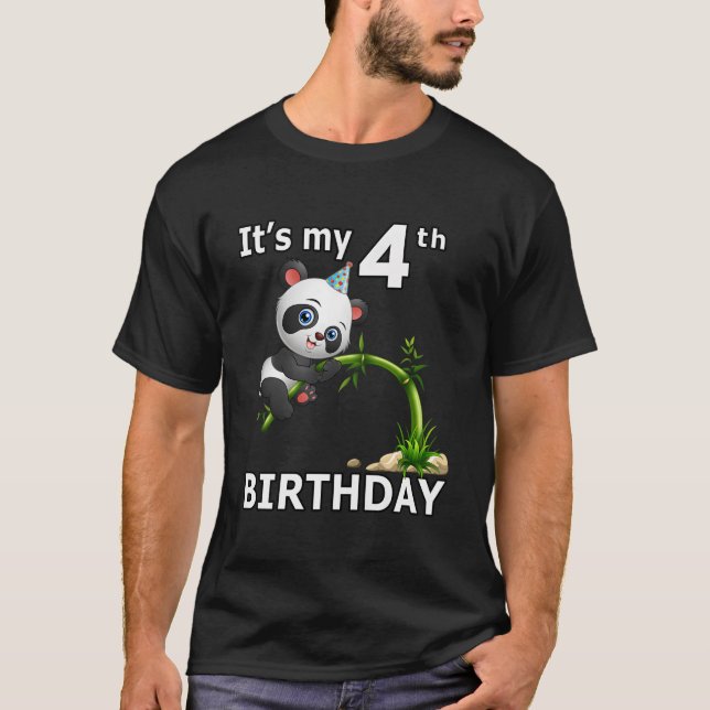 4 Panda 4. Juli Py Tier Panda T-Shirt (Vorderseite)