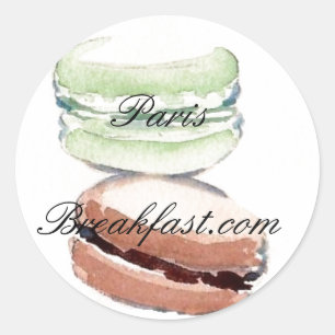 4 Paris Macarons Aufkleber