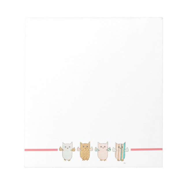 4 Pastelllöcher, die Notepad flackern Notizblock (Vorderseite)