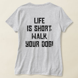 4 Paws Adrift Life ist kurz. VNeck T T-Shirt