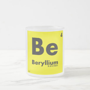 4 Periodensystem des Beryllium- der Elemente Mattglastasse
