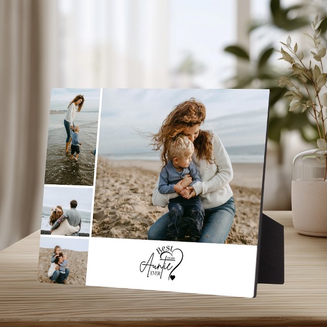 4 Personalisierte beste Tante Foto-Collage Fotoplatte (Von Creator hochgeladen)