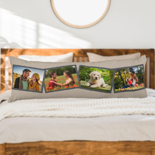 4 Personalisiertes neutrales Fotomaterial Seitenschläferkissen