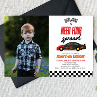 4. Picture Birthday Party für Race Car