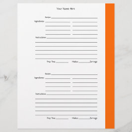 4 pro Seite - Orange-2-seitige rezeptpflichtige Se