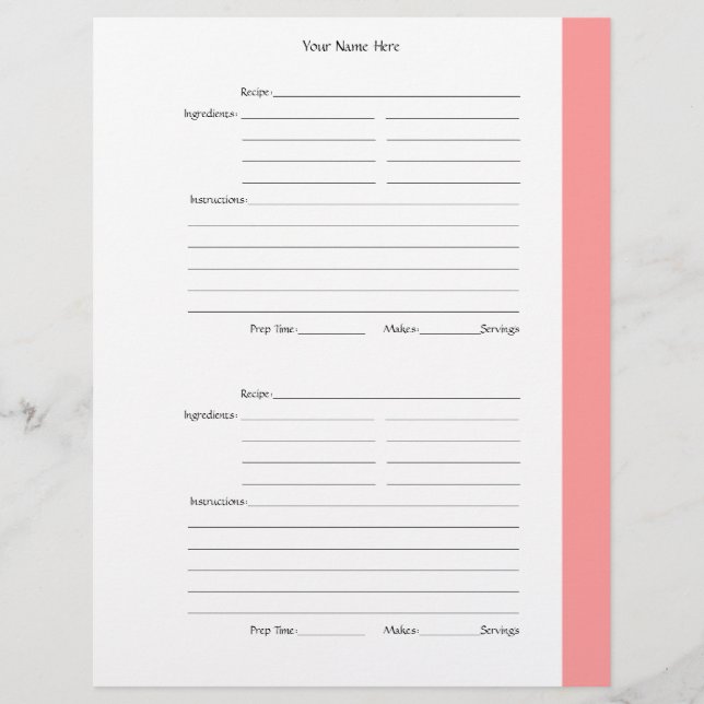 4 pro Seite - Rosa, zweiseitige rezeptpflichtige S (Vorderseite)