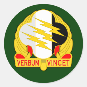 4. Psychologische Operations-Gruppe - im Flugzeug Runder Aufkleber