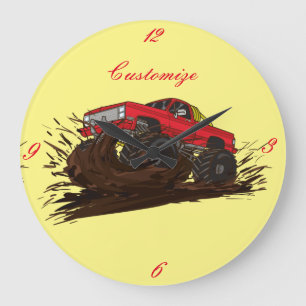 4-Rad-Schlammkahn Thunder_Cove Große Wanduhr