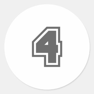 4 RUNDER AUFKLEBER