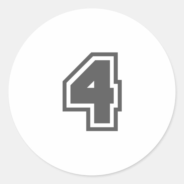 4 RUNDER AUFKLEBER (Vorderseite)