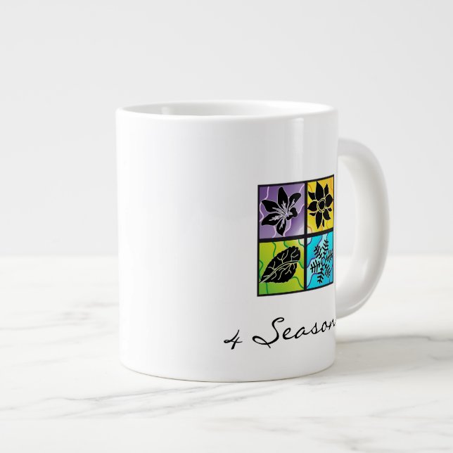 4 Saison Jumbo-Tasse (Vorderseite Rechts)