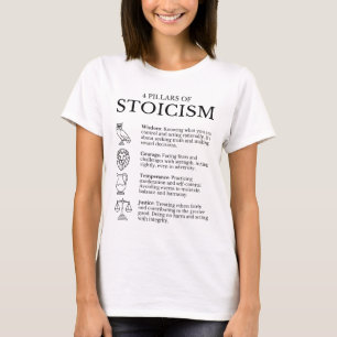 4 Säulen des Stoikismus T-Shirt