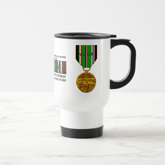 4 SCHLAGSTERNE / WELTKRIEG II VETERAN REISEBECHER (Rechts)