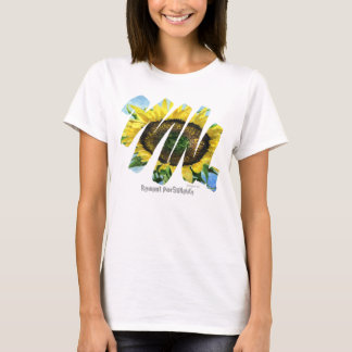 4 Sonnenblumen-Schreiber Frauen im Shirt