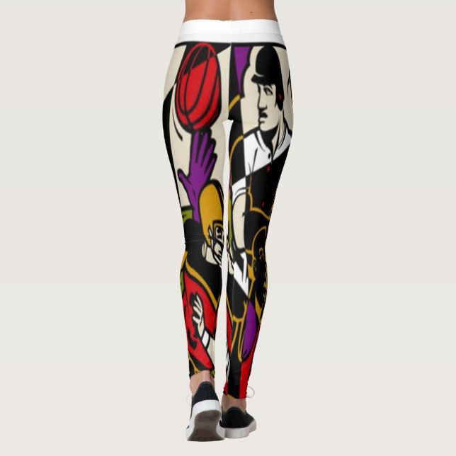 4 Sport-Leggings Leggings (Rückseite)