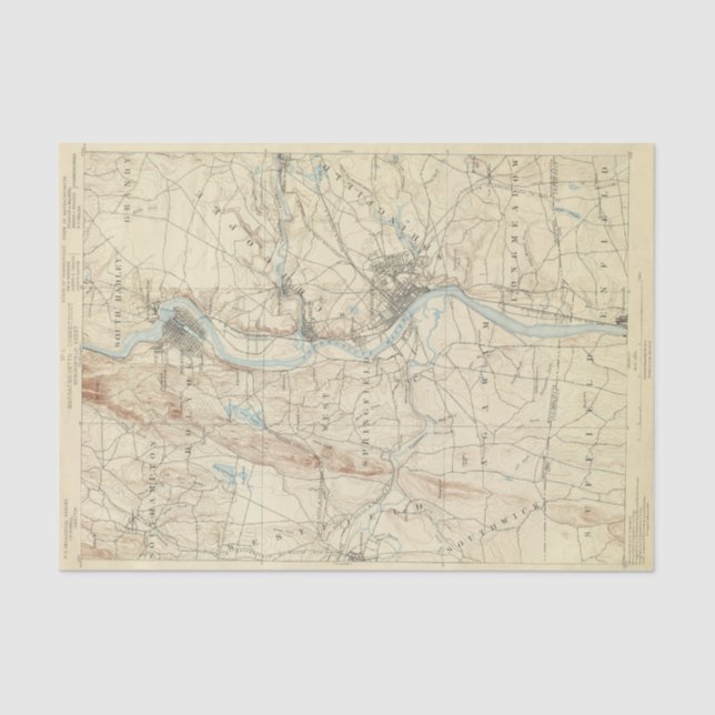 4 Springfield Blatt Seidenpapier (Vorderseite)