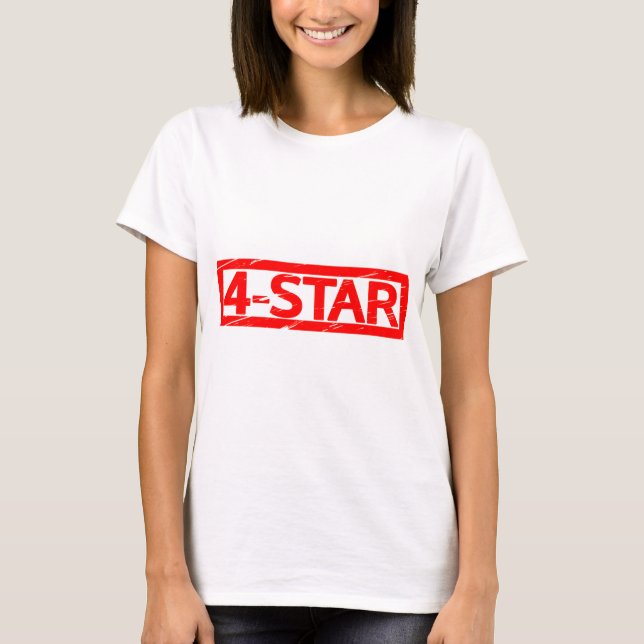4-Sterne-Briefmarke T-Shirt (Vorderseite)
