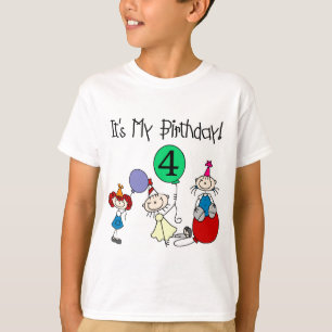 4. Stock scherzt Party-Geburtstags-T-Shirts und T-Shirt
