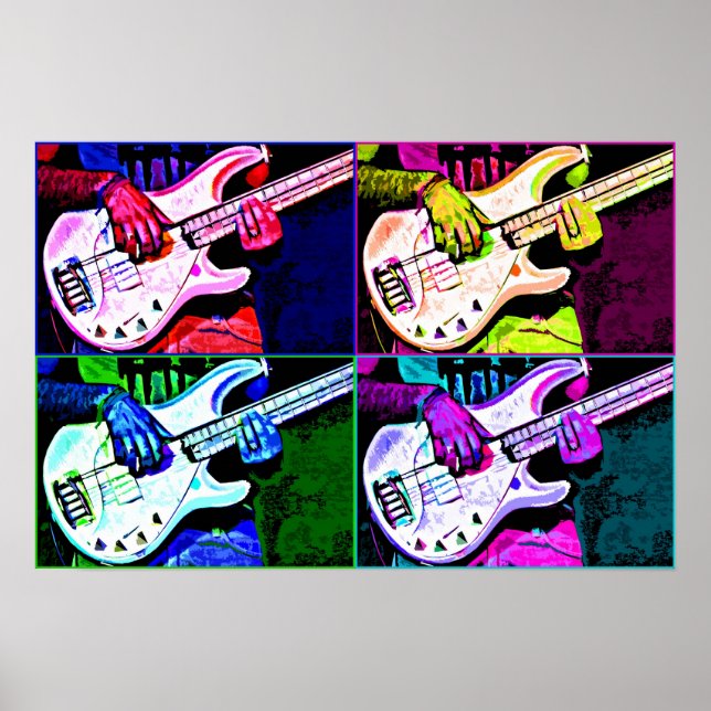 4 String Bass Poster (Vorne)
