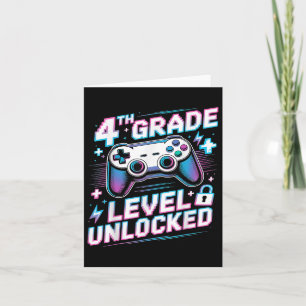 4. Stufe Entsperrtes Video Game First Day Boy Karte